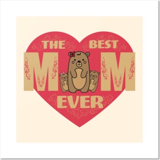 Mama Bear in my Heart Posters and Art